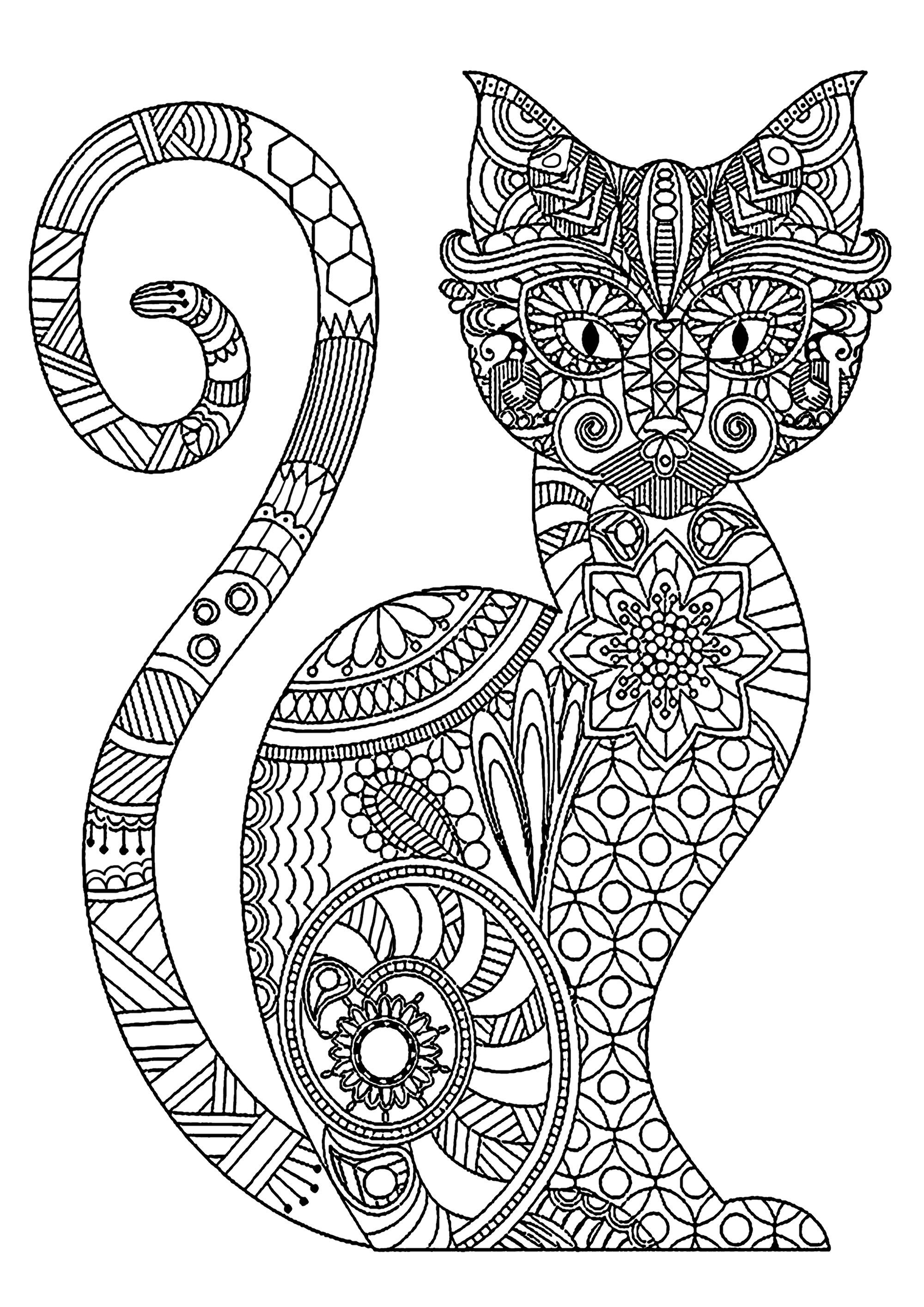 Get 85 Cat Pictures Coloring Pages Ideas 31