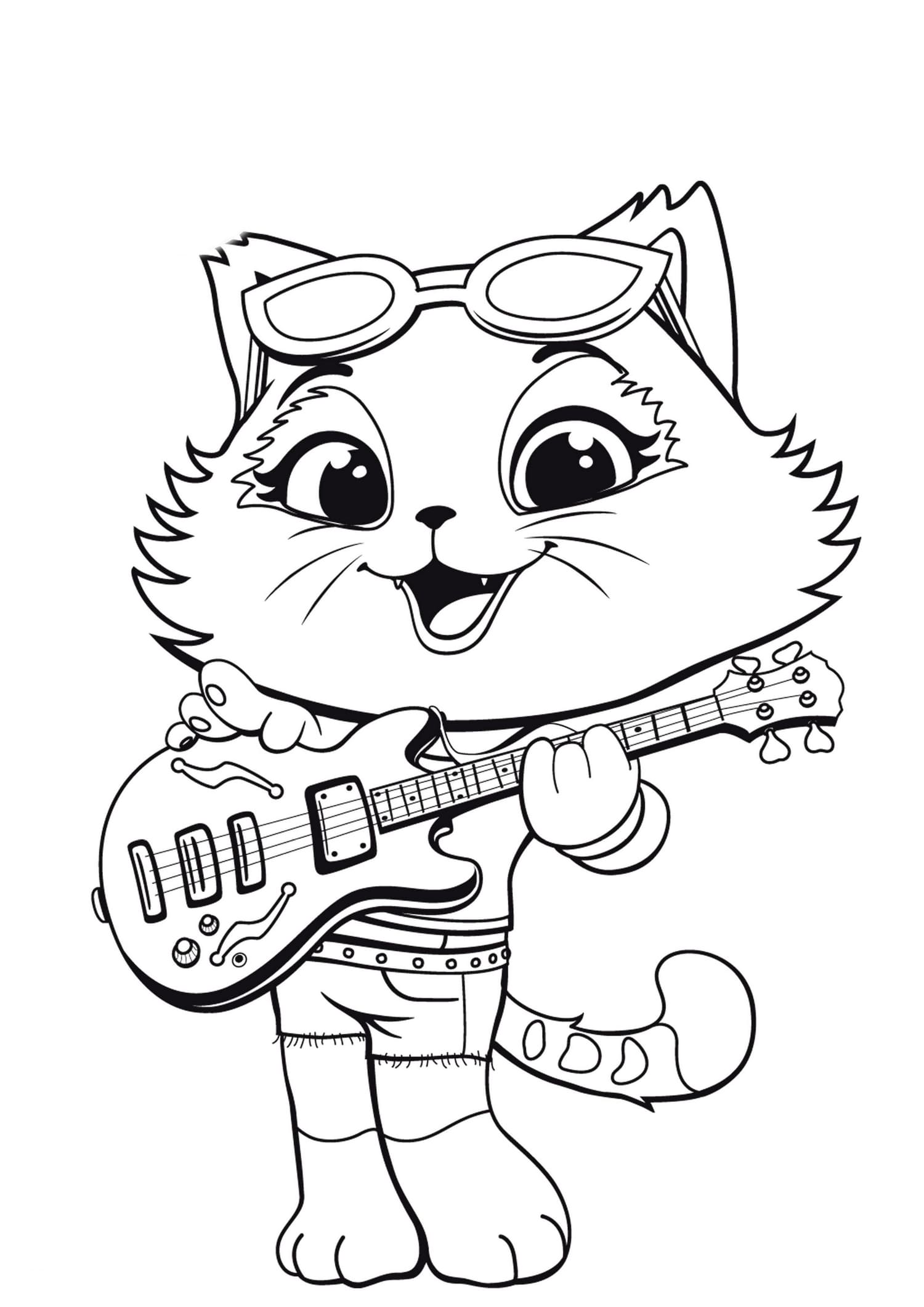 Get 85 Cat Pictures Coloring Pages Ideas 32