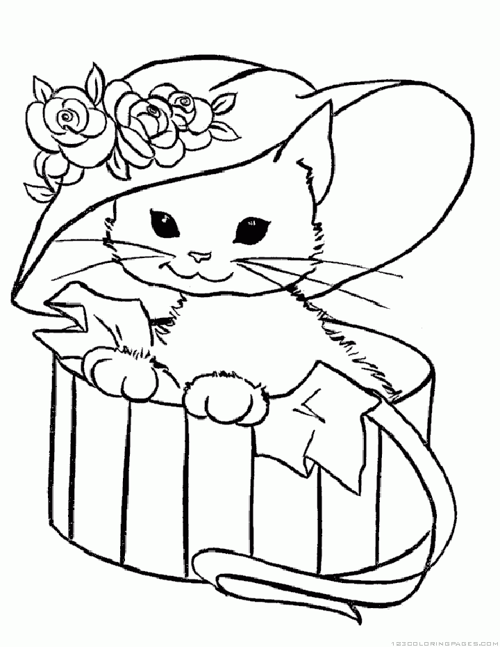 Get 85 Cat Pictures Coloring Pages Ideas 35