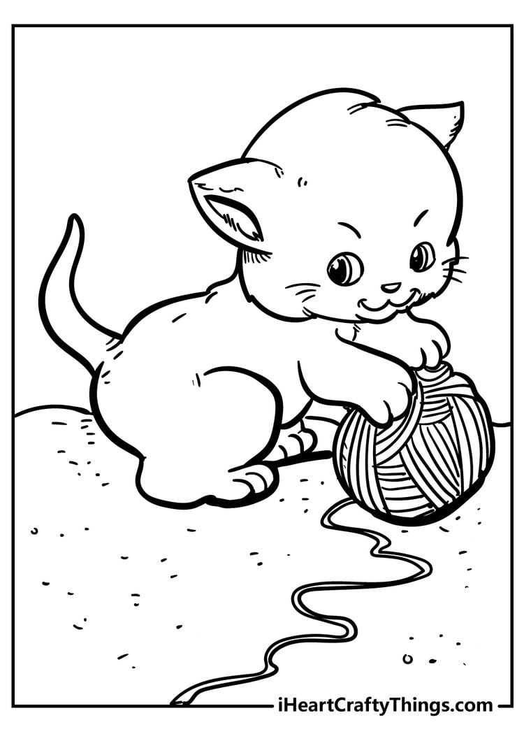 Get 85 Cat Pictures Coloring Pages Ideas 64