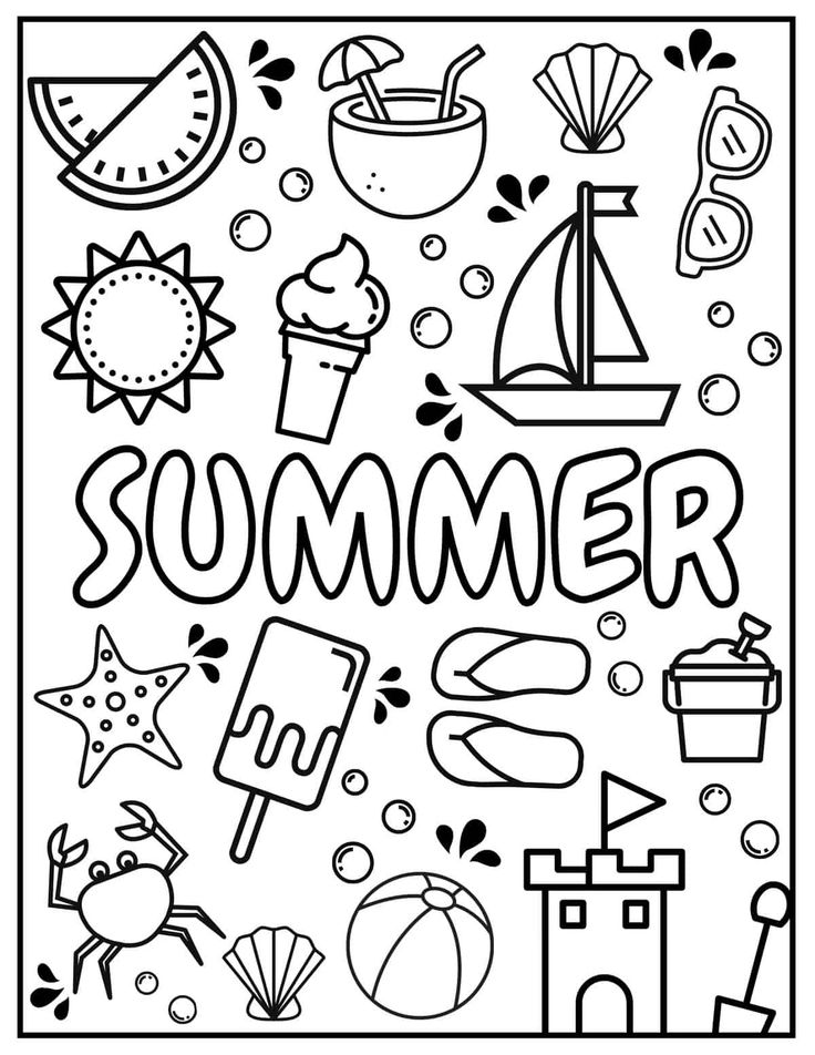 Get 85 End Of Summer Coloring Pages Ideas 25