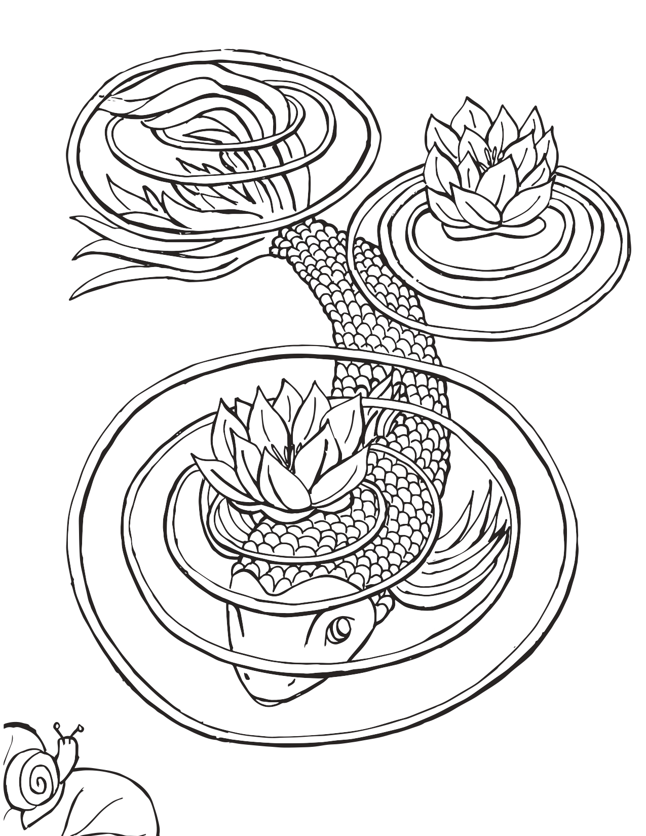 Get 85 Koi Fish Coloring Pages Ideas 10