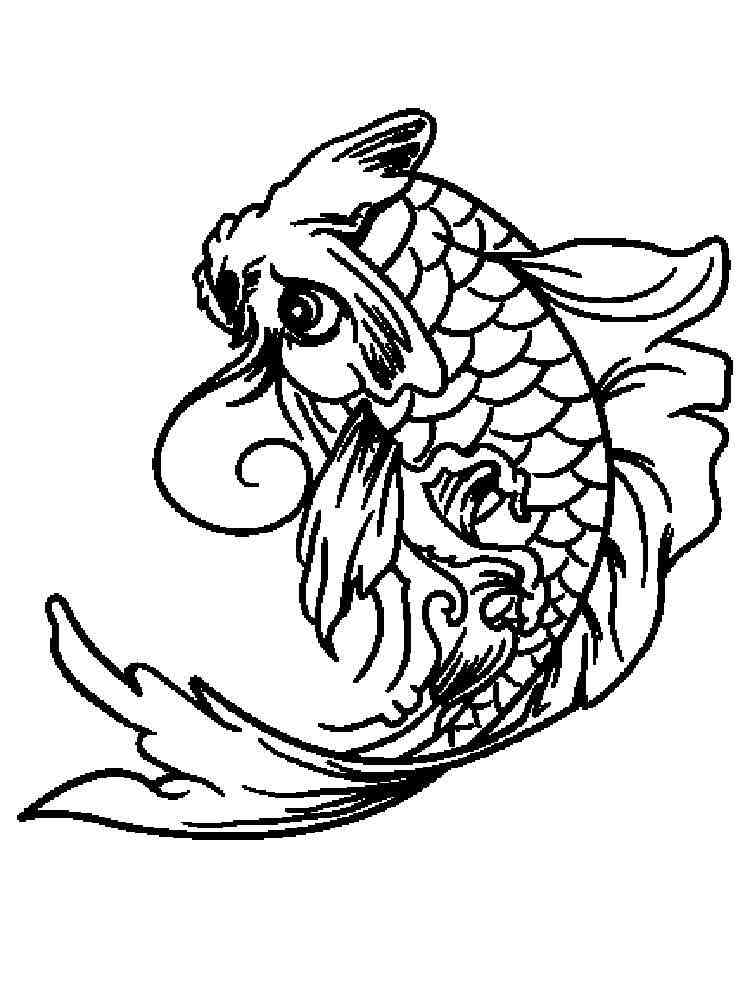 Get 85 Koi Fish Coloring Pages Ideas 11