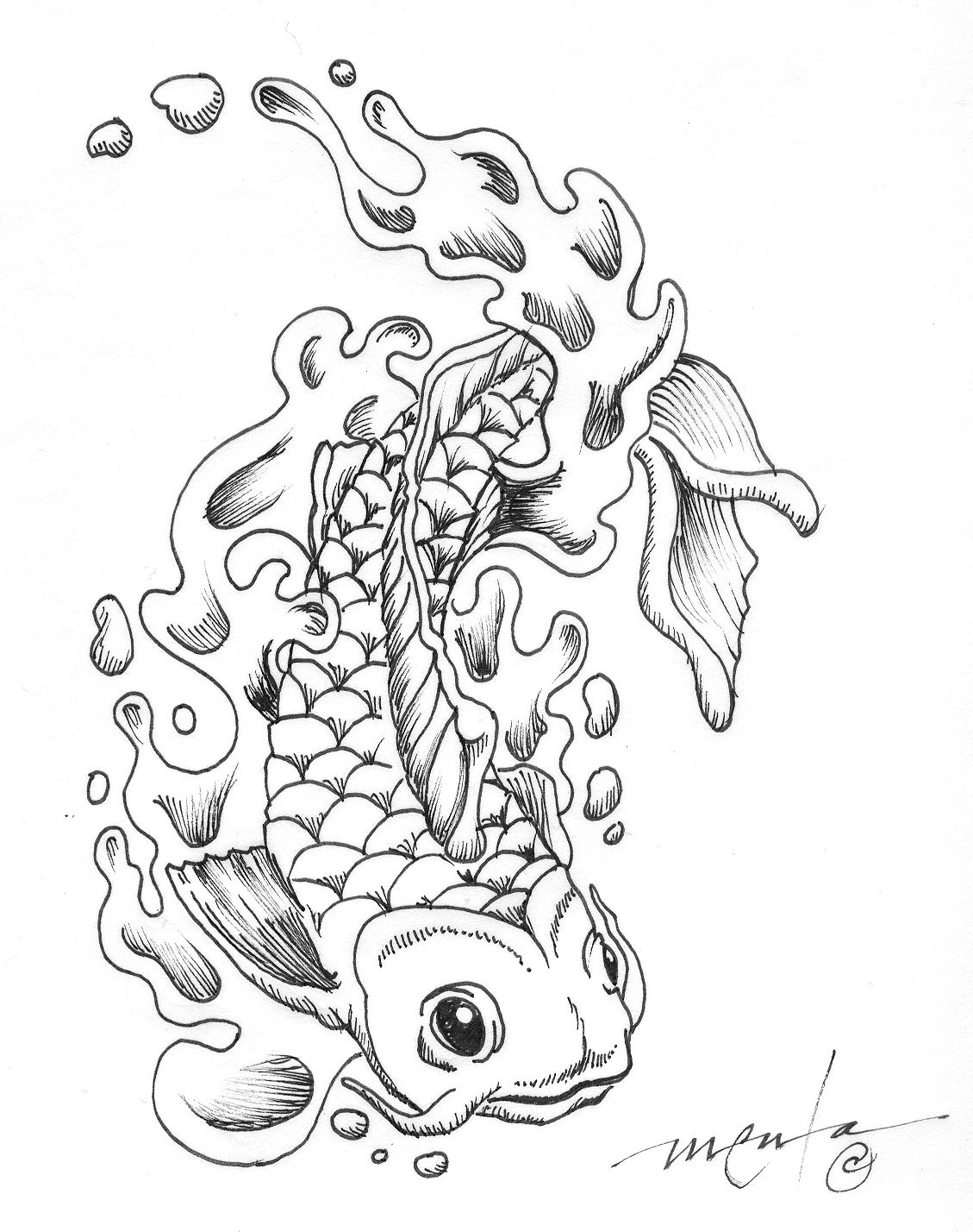 Get 85 Koi Fish Coloring Pages Ideas 12