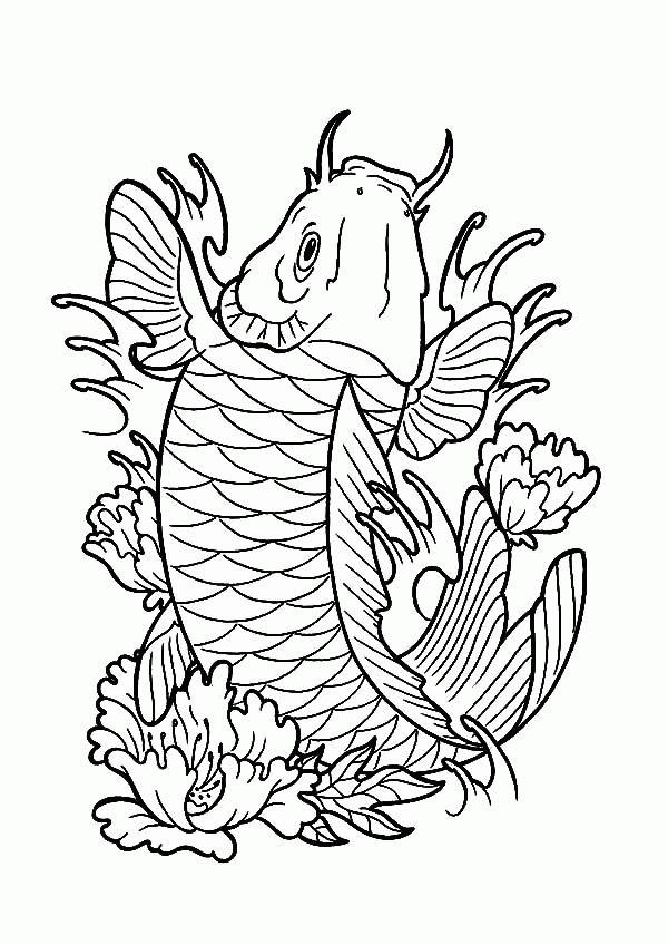 Get 85 Koi Fish Coloring Pages Ideas 40