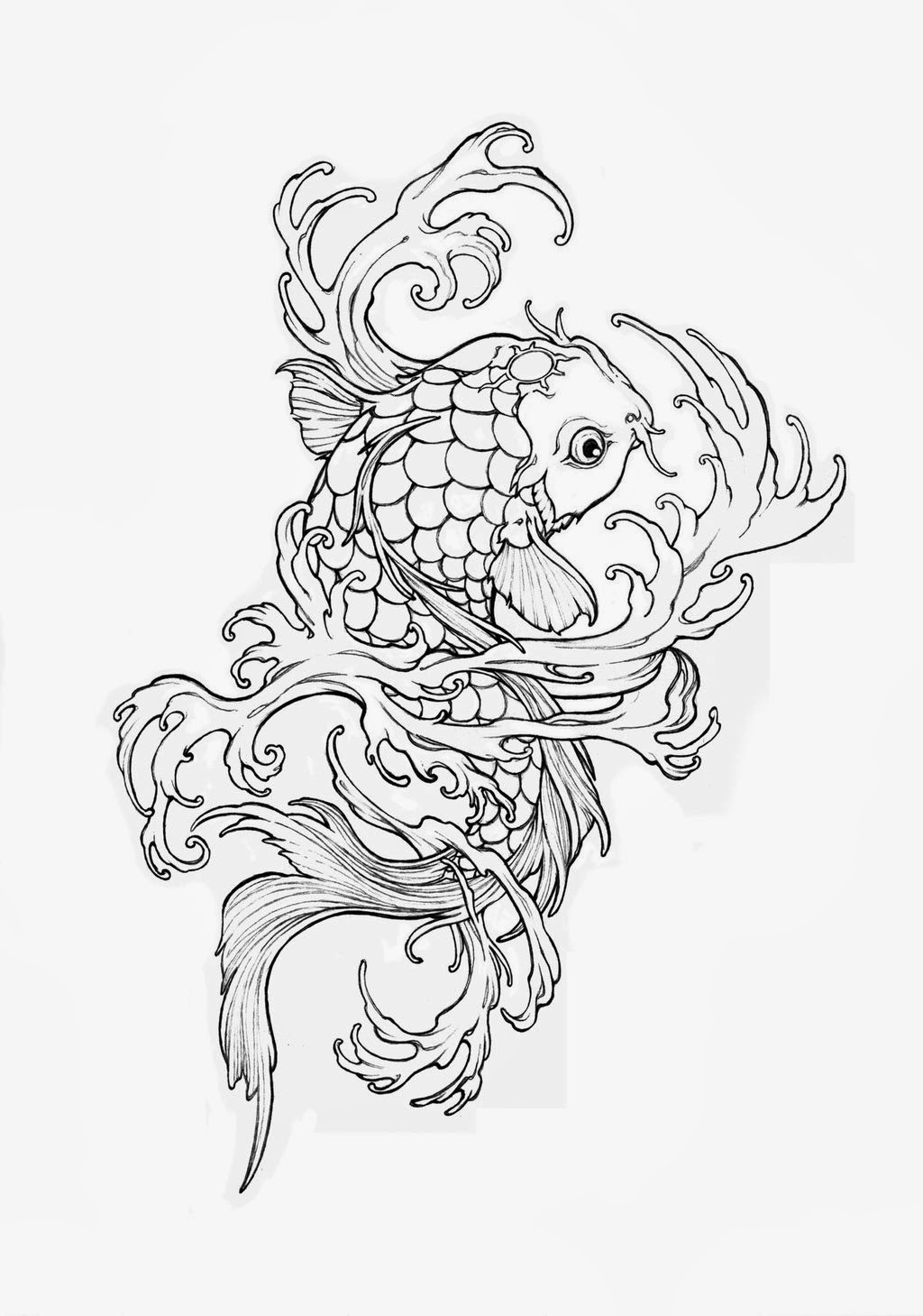 Get 85 Koi Fish Coloring Pages Ideas 45