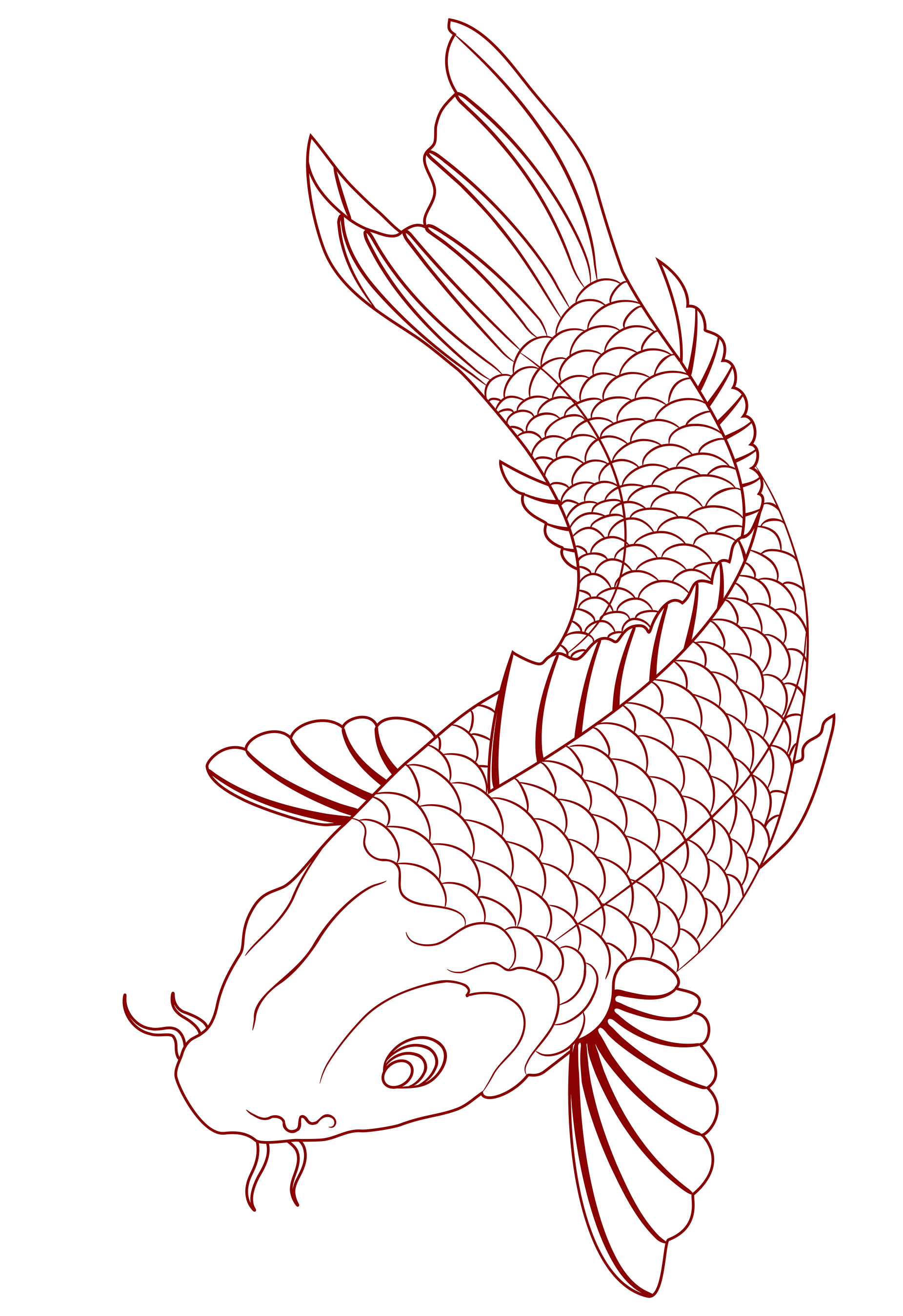 Get 85 Koi Fish Coloring Pages Ideas 48