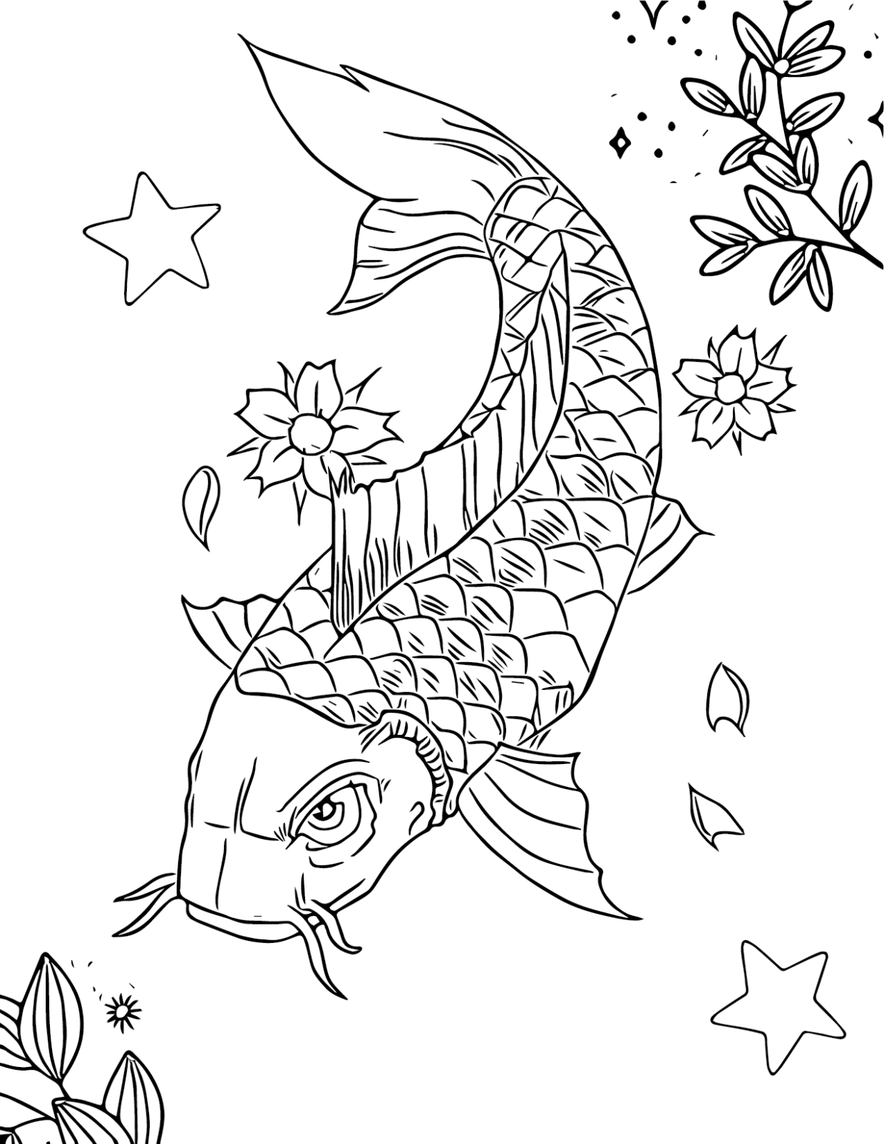 Get 85 Koi Fish Coloring Pages Ideas 54