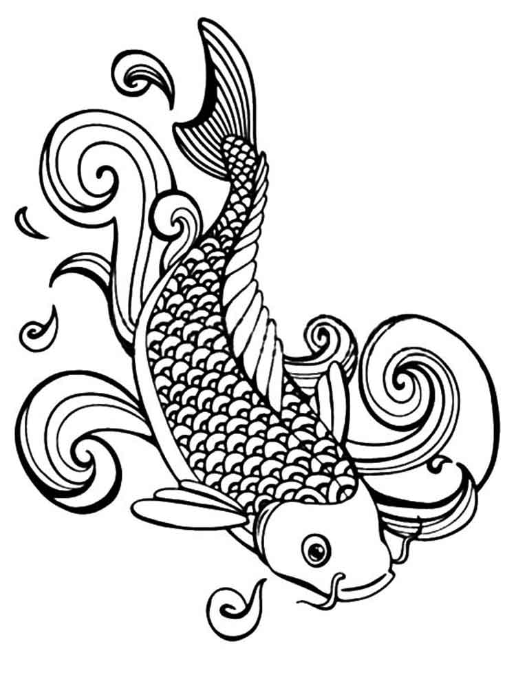 Get 85 Koi Fish Coloring Pages Ideas 59