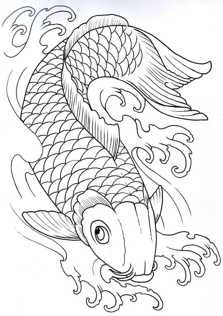 Get 85 Koi Fish Coloring Pages Ideas 60