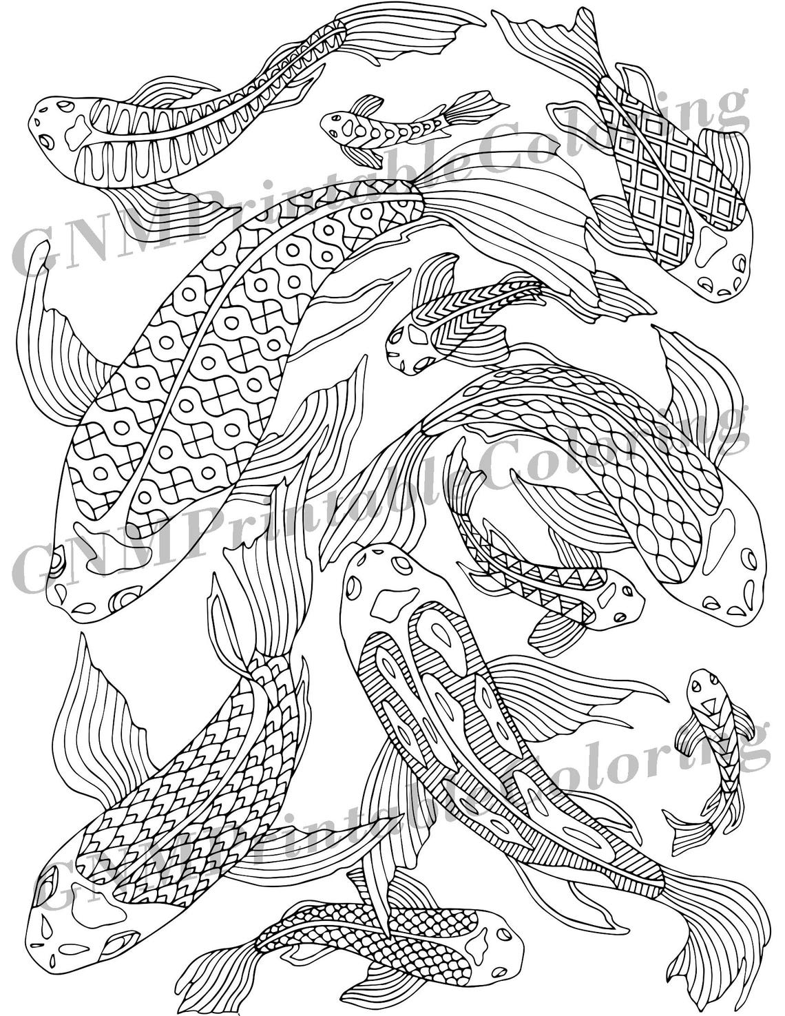 Get 85 Koi Fish Coloring Pages Ideas 61