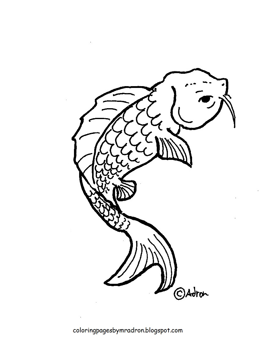 Get 85 Koi Fish Coloring Pages Ideas 8