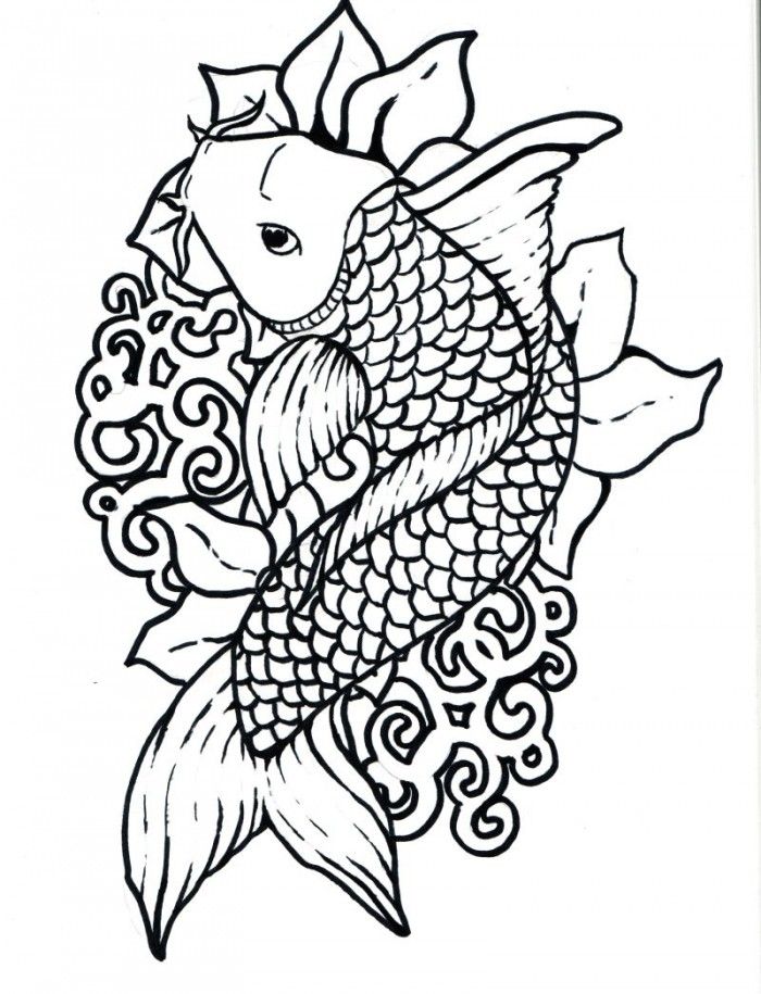 Get 85 Koi Fish Coloring Pages Ideas 9