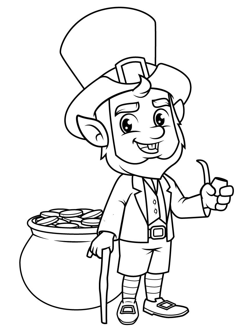 Get 85 Leprechauns Coloring Pages Ideas 30