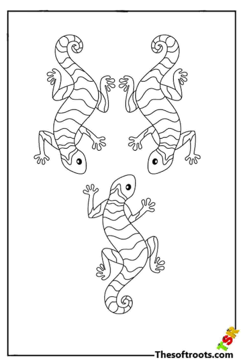 Get 85 Lizard Printable Coloring Pages Ideas 40