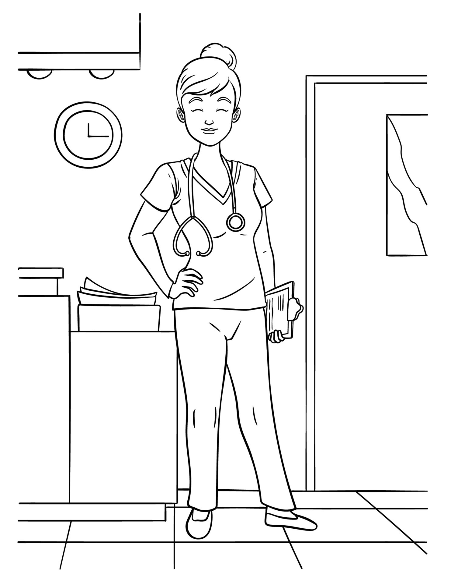 Get 85 Nursing Coloring Pages For Adults Ideas 12