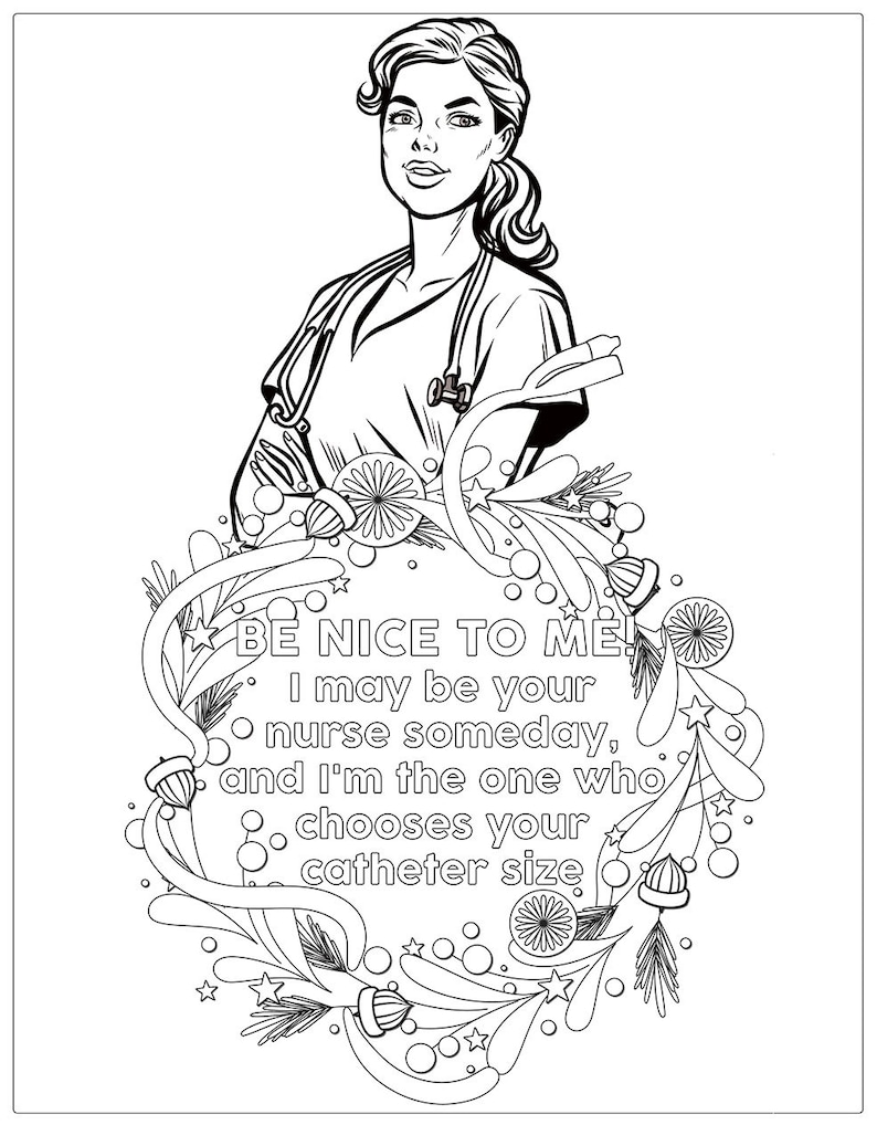 Get 85 Nursing Coloring Pages For Adults Ideas 13