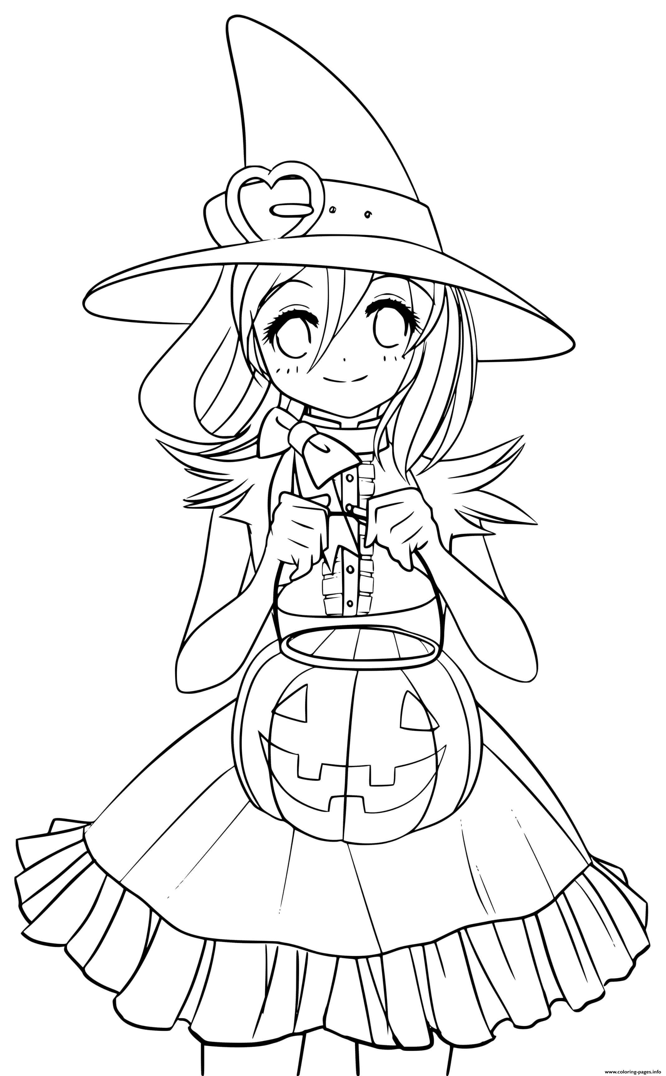 35 Printable Cute Witch Coloring Pages 1