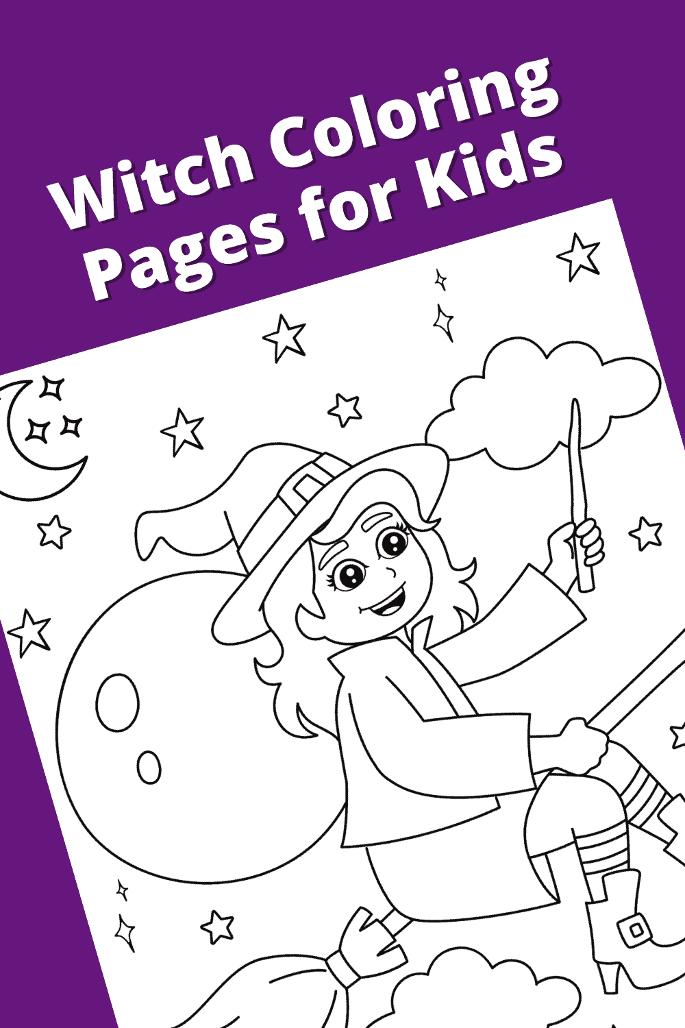 35 Printable Cute Witch Coloring Pages 21