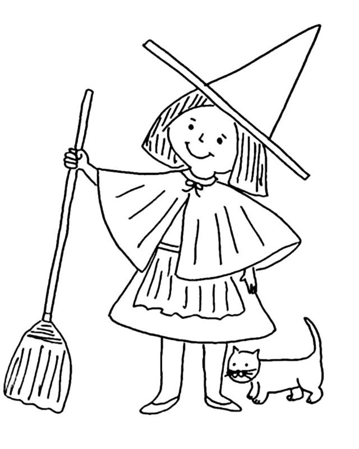 35 Printable Cute Witch Coloring Pages 23