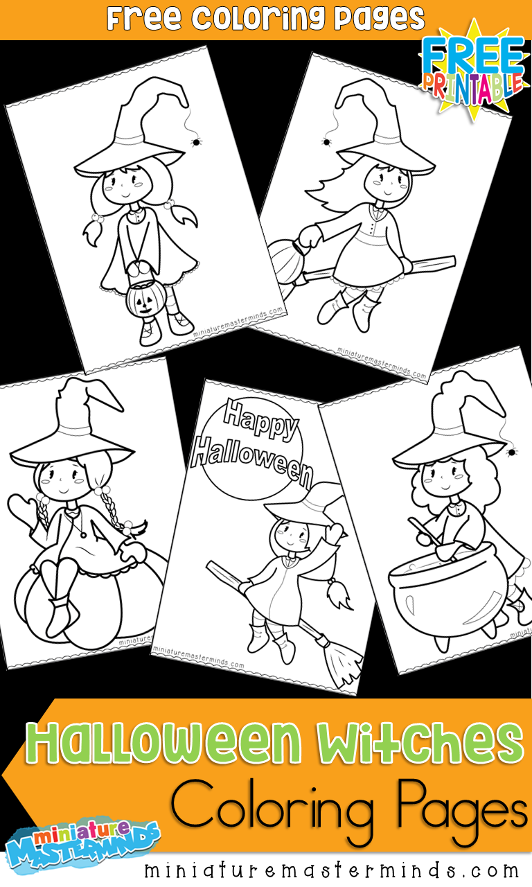 35 Printable Cute Witch Coloring Pages 27