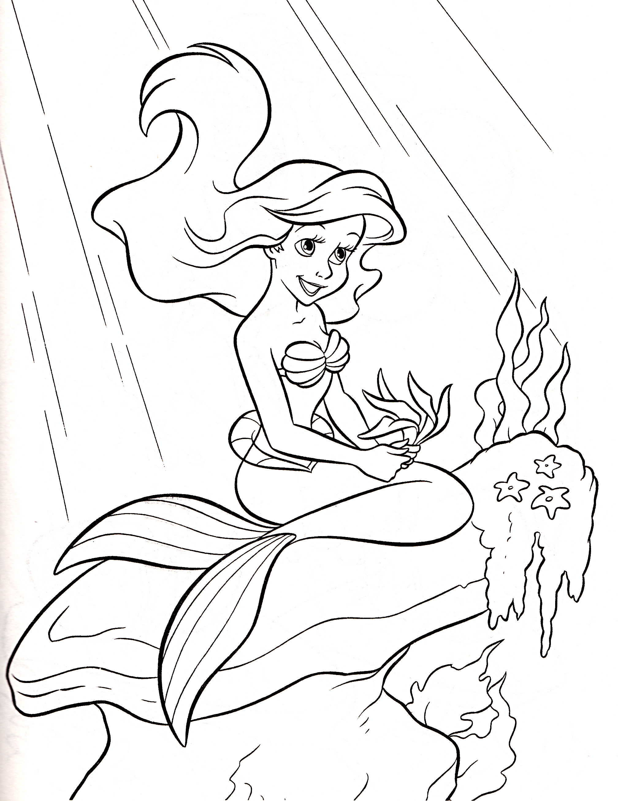 Save 60 Beautiful Mermaid Coloring Pages Ideas 11