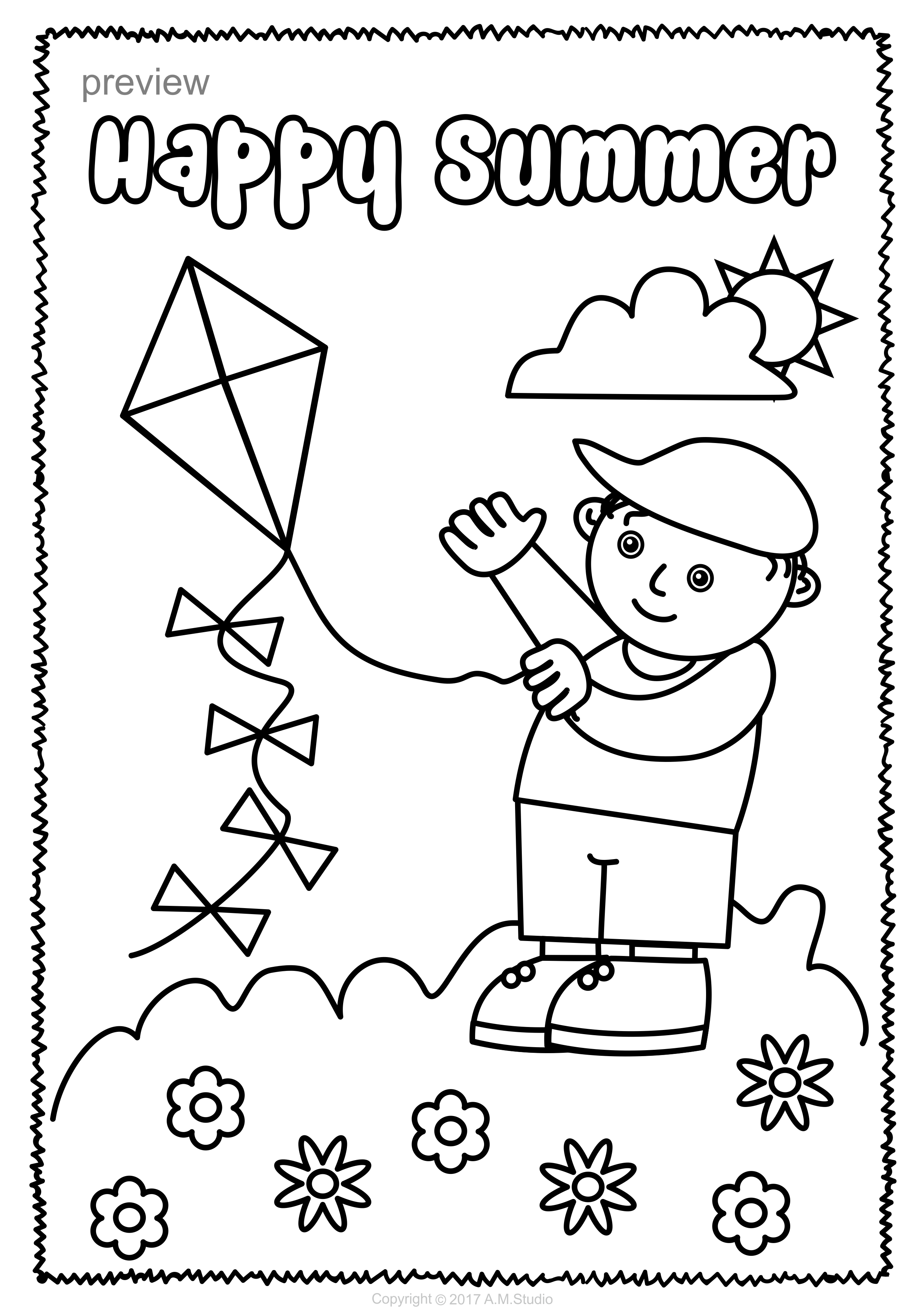 Save 60 Summer Coloring Pages Preschool Ideas 32