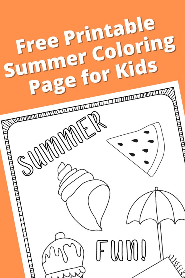 Save 60 Summer Coloring Pages Preschool Ideas 38