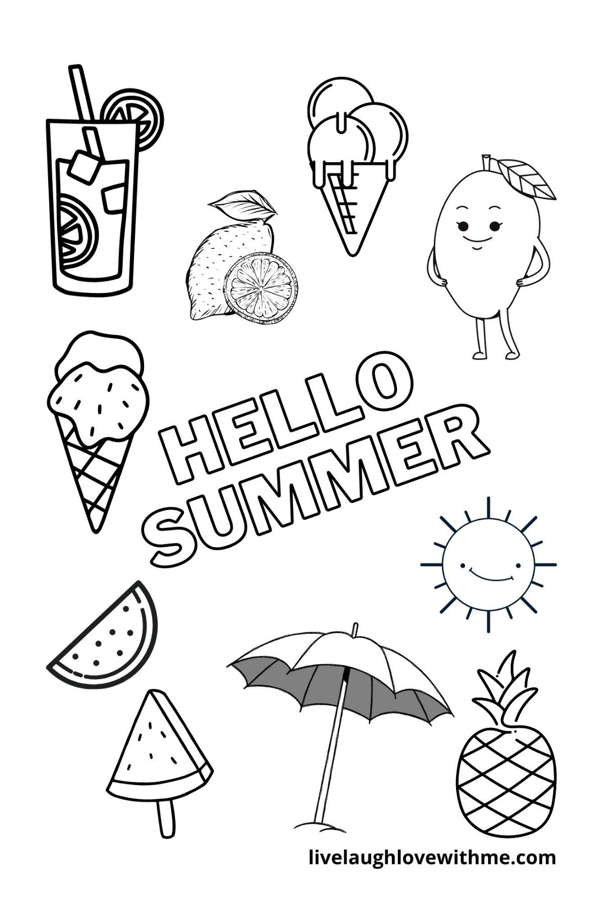 Save 60 Summer Coloring Pages Preschool Ideas 5