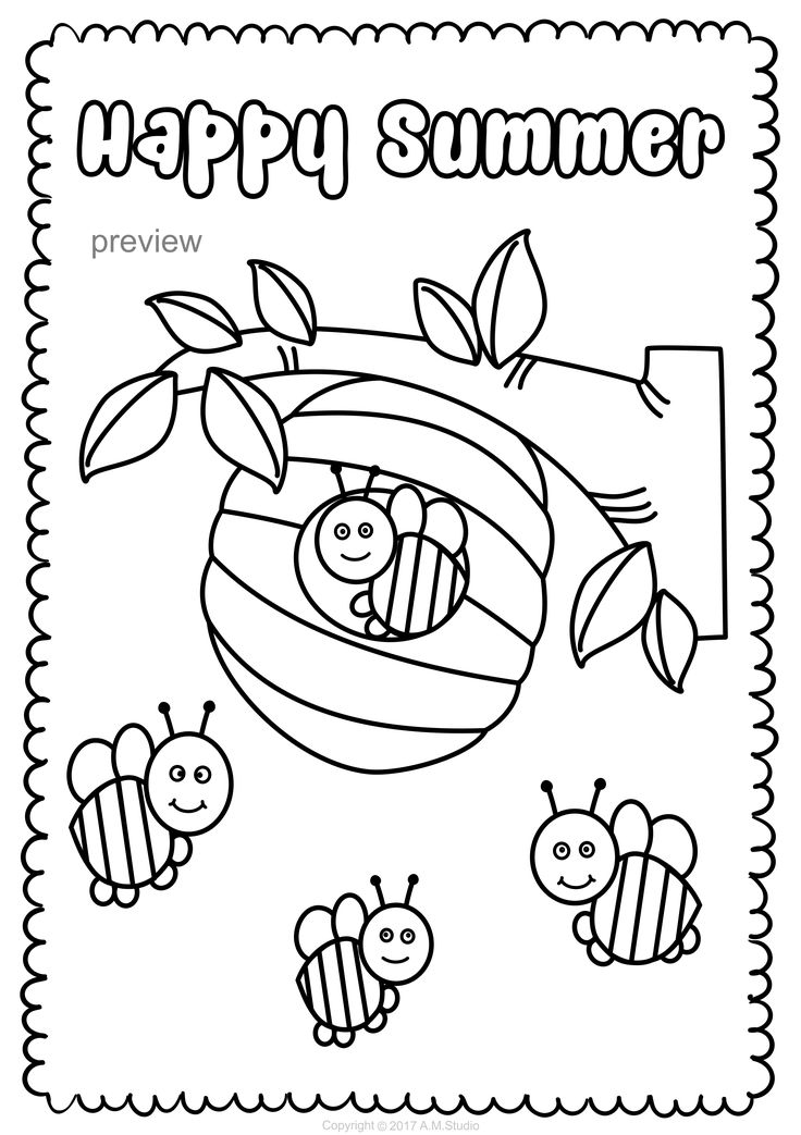 Save 60 Summer Coloring Pages Preschool Ideas 56