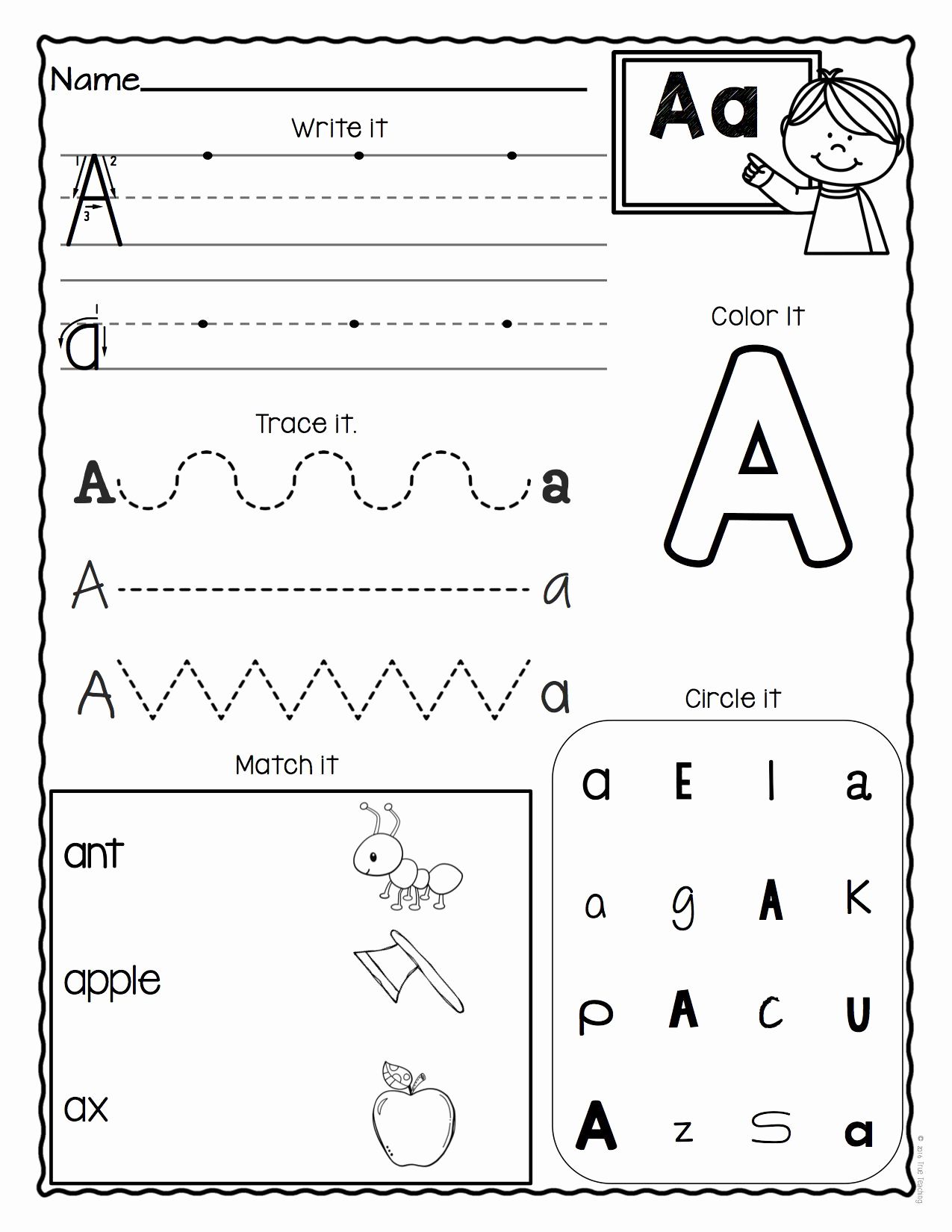 Save 60 Worksheets Preschool Letter Ideas 1